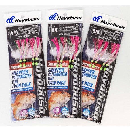 Paternoster Snapper Rig Pink Flasher EX306 Twin Pack